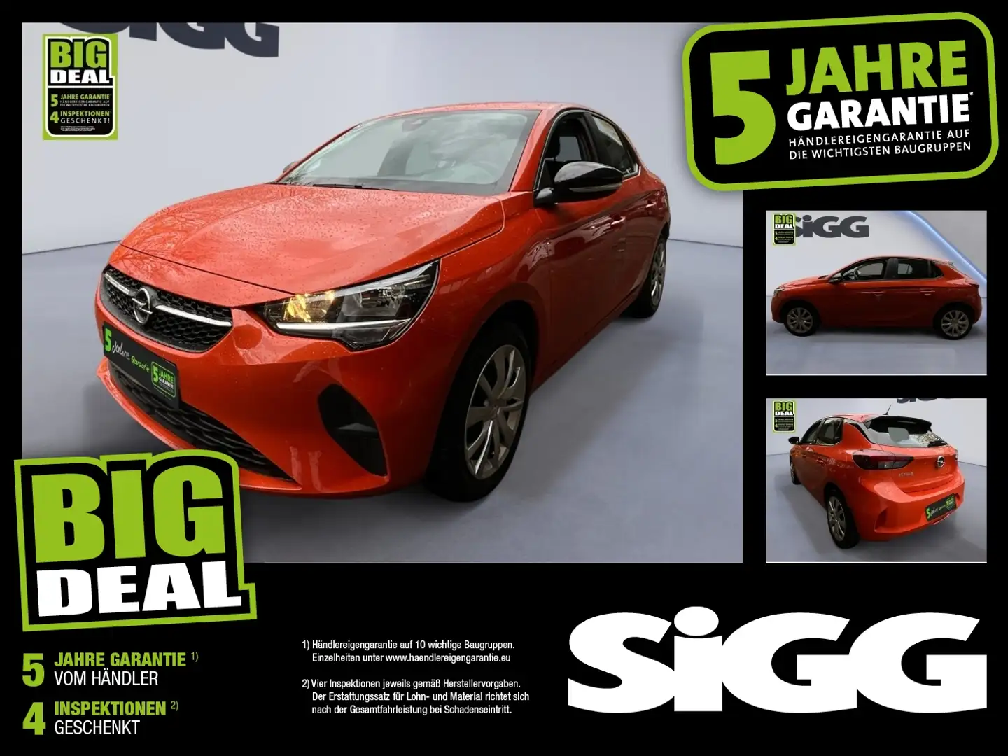 Opel Corsa F e Edition AUT KlimaA SpurH W-Pumpe Orange - 1