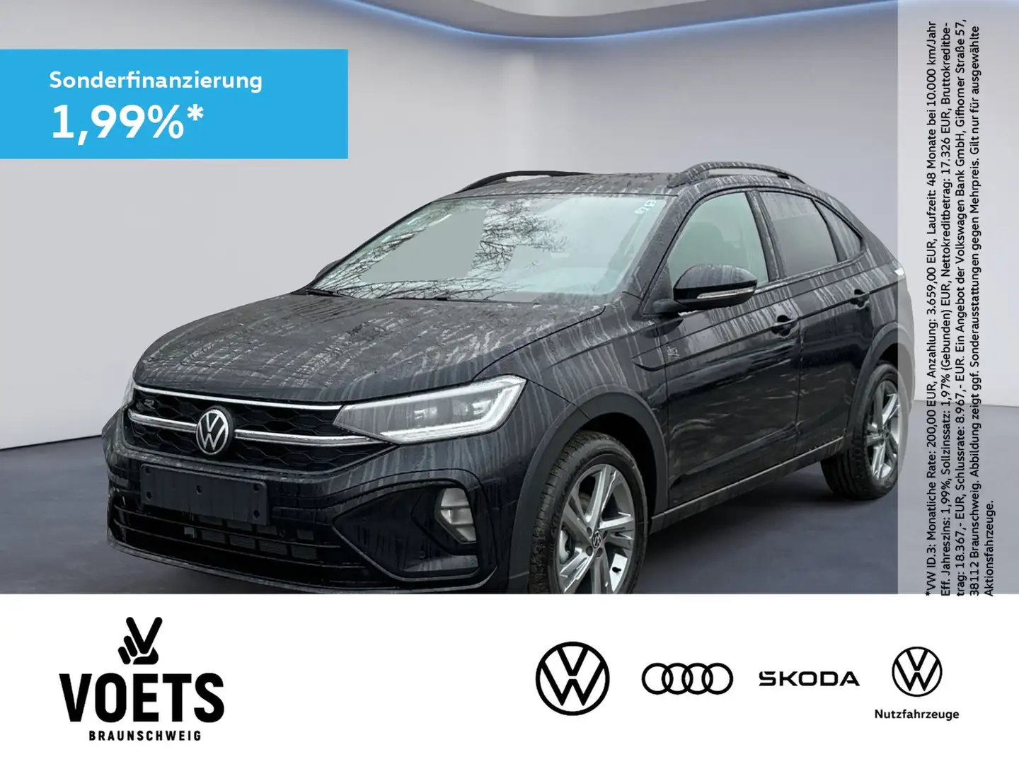Volkswagen Taigo R-Line 1.5 TSI DSG MATRIX-LED+RearView+ACC Nero - 1