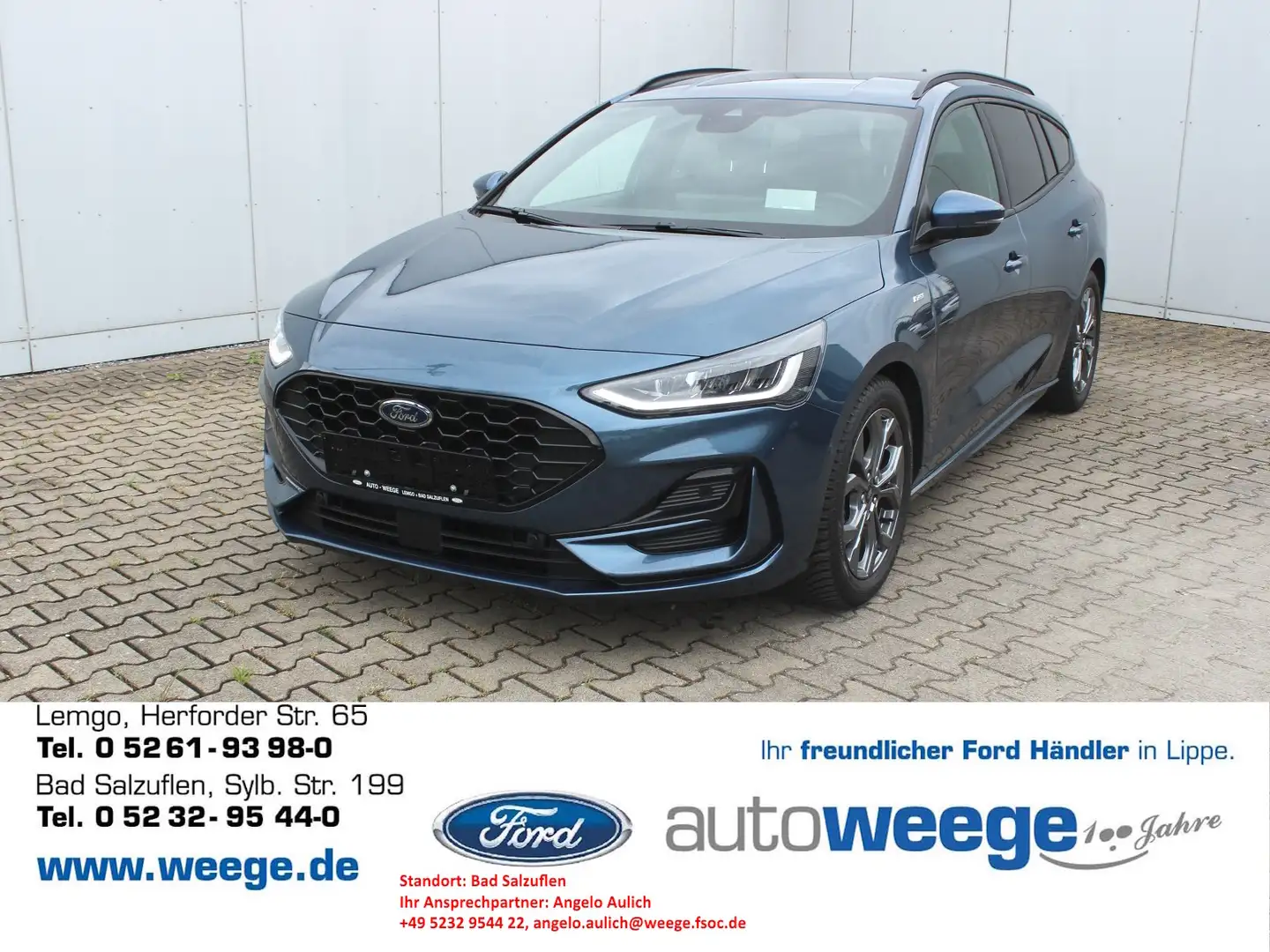 Ford Focus ST-Line X 1,5 EcoBlue Blau - 1