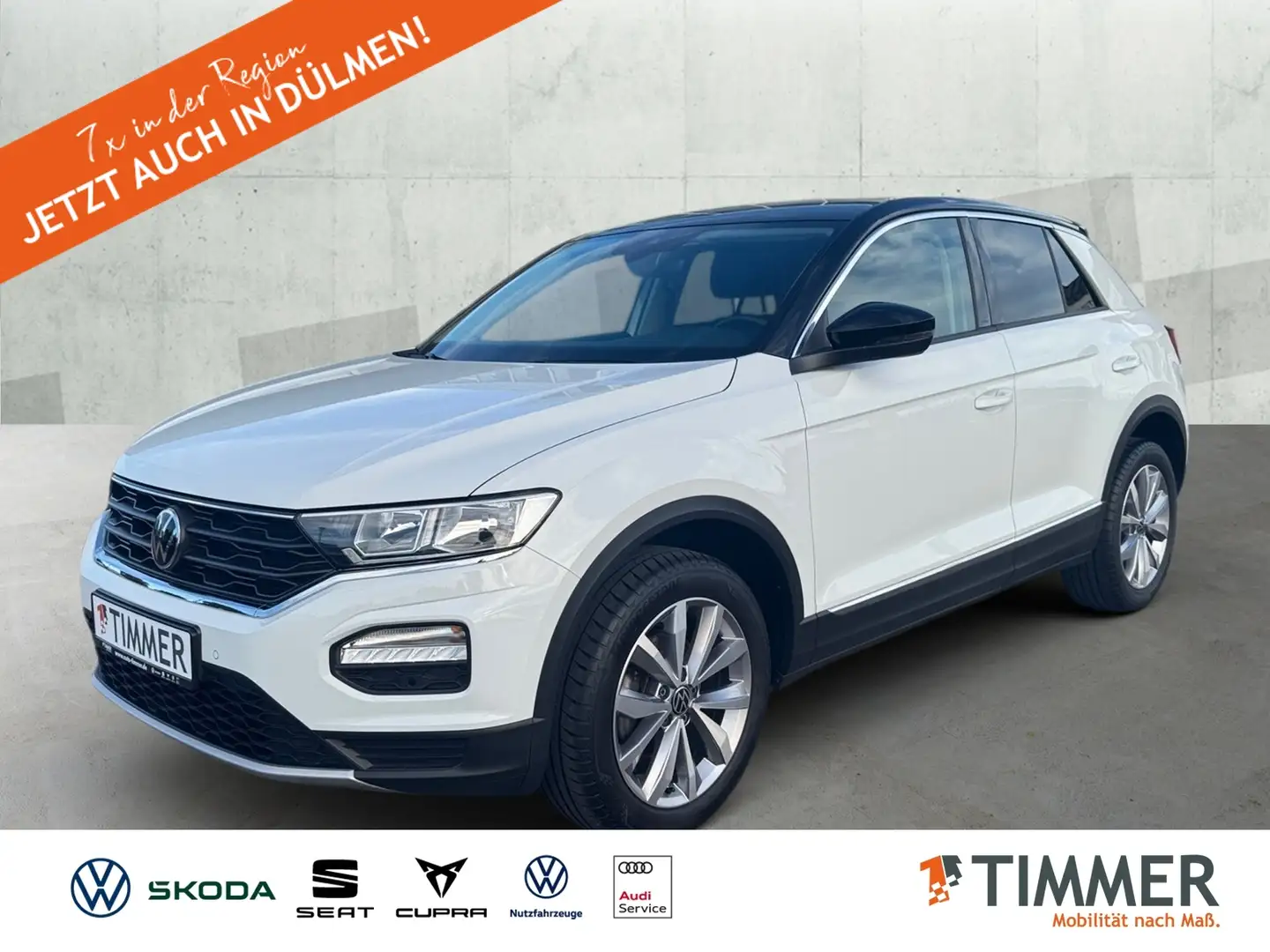 Volkswagen T-Roc 2.0 TDI STYLE *AHK *BEATS *ACC *SHZ *ALU *APP-CON Blanc - 1