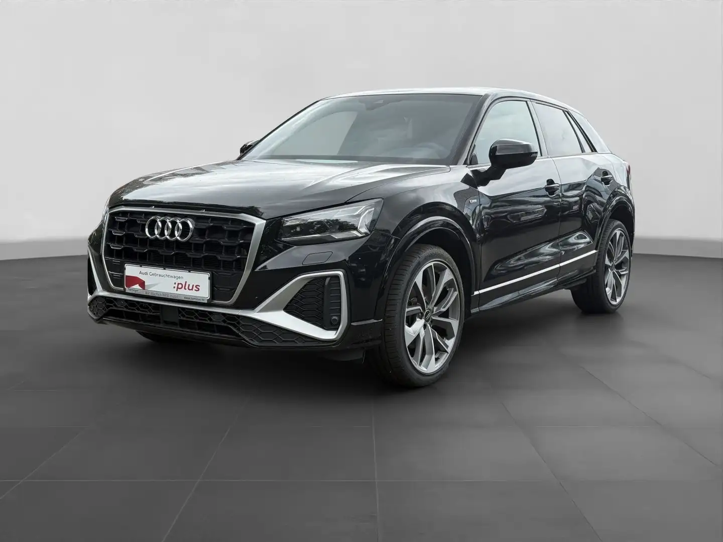 Audi Q2 30 TFSI 2x S LINE MATRIX AHK LM19 PRIVACY NAV Schwarz - 2