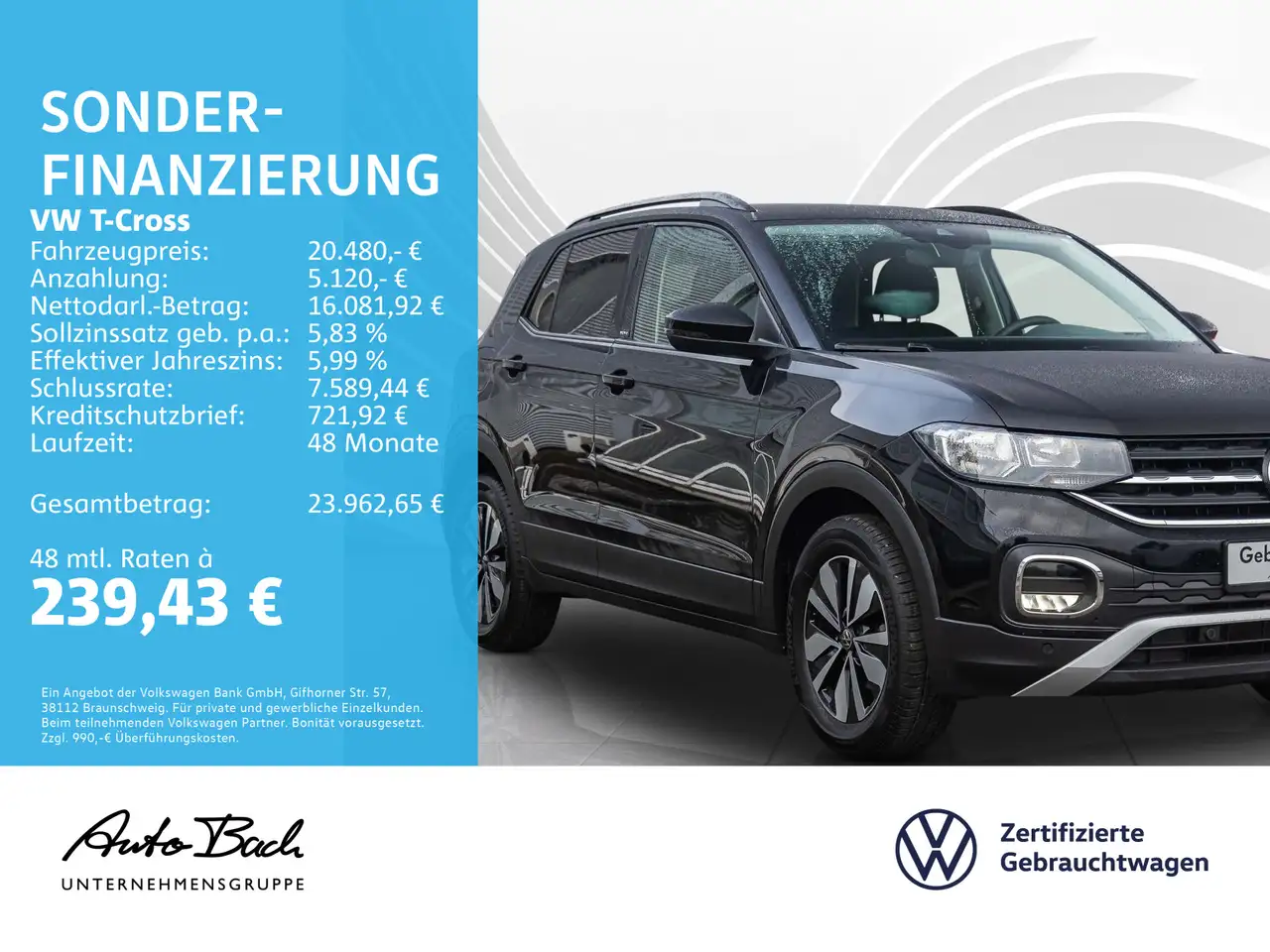 Volkswagen T-Cross 1.0 TSI "MOVE" Navi Sitzheizung EPH DAB 2
