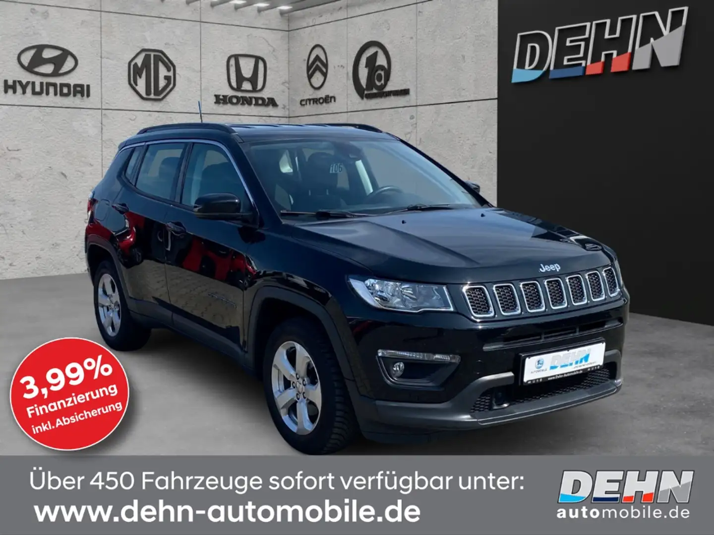 Jeep Compass 1.4 MultiAir Longitude Winterpaket AHK Nero - 1