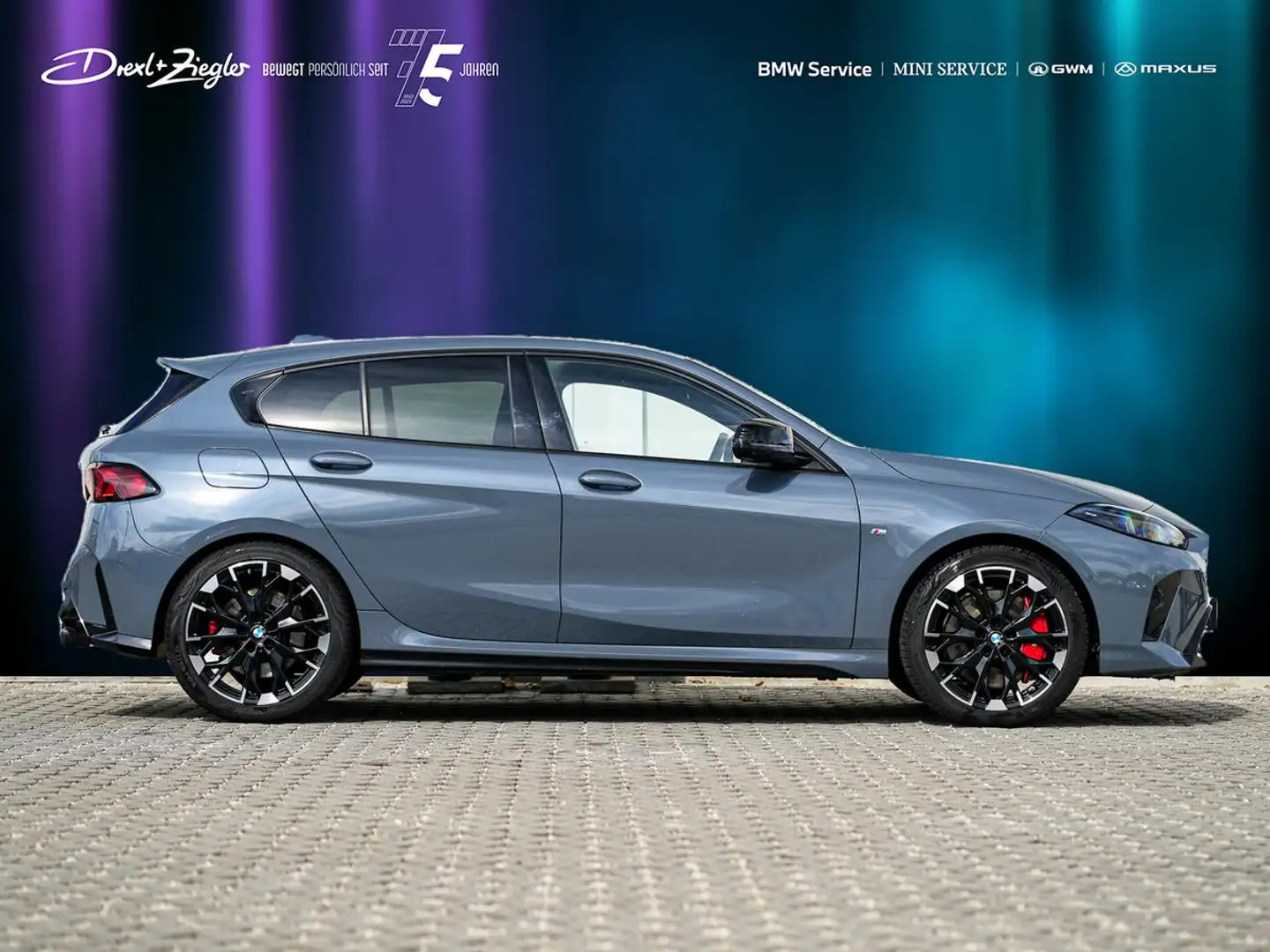BMW 135 i xDrive M-SportPRO PANO ACC HuD AHK eMSitze Gris - 2