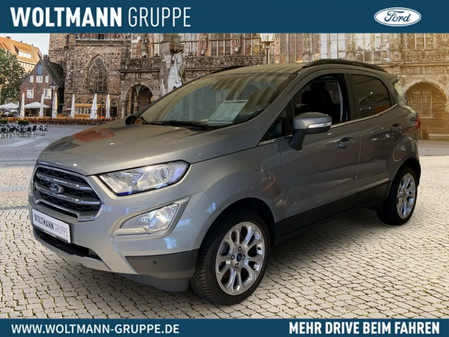 Ford EcoSport Titanium 1.0 EcoBoost EU6d, Navigation, Sitzheizun Silber - 1