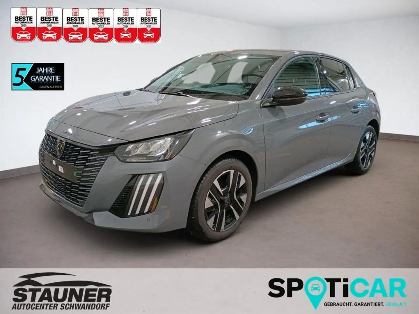 Peugeot 208 Allure PureTech AT8 100PS *PDC*KAM* Gris - 1