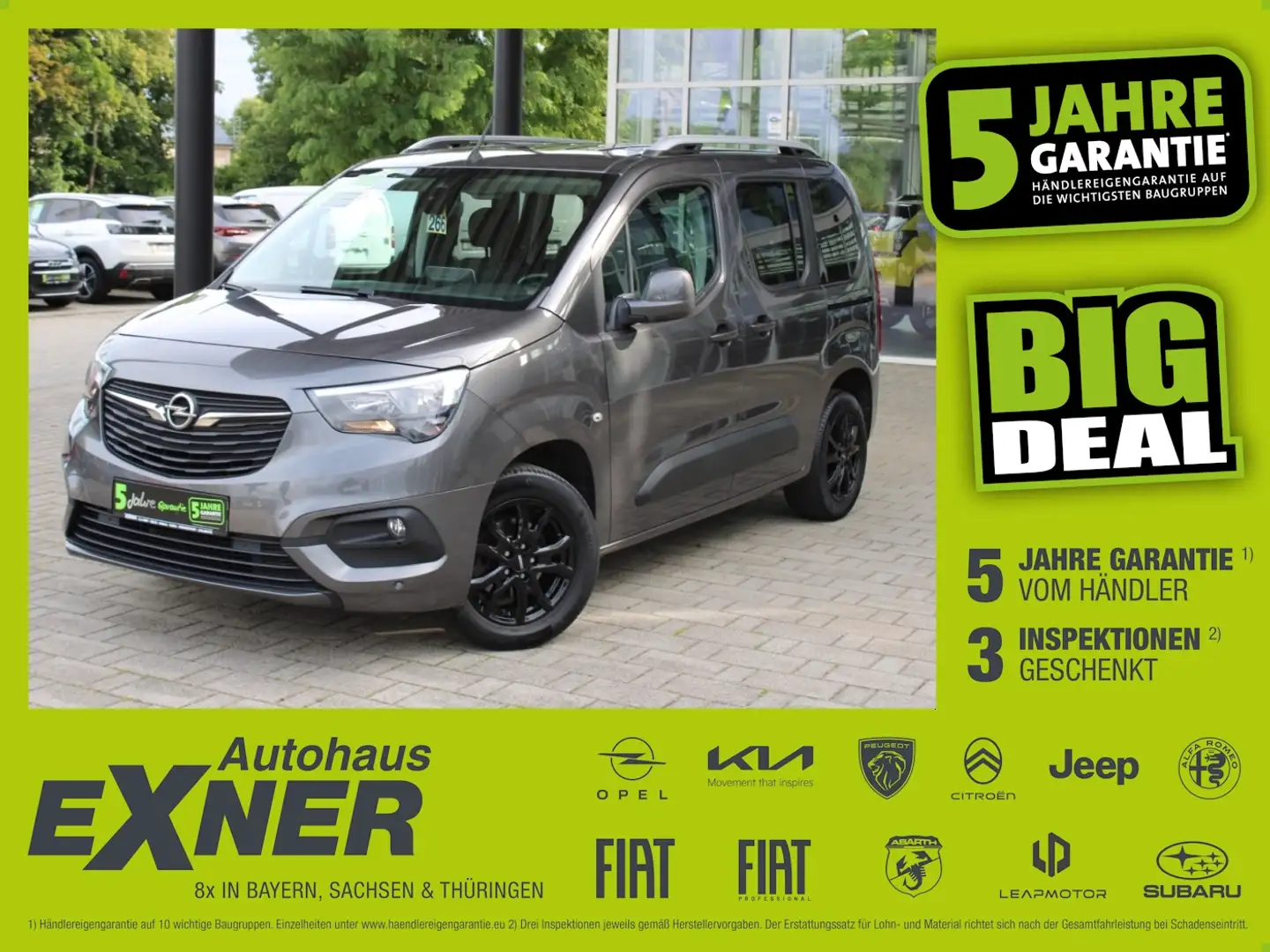 Opel Combo Life E 1.2 Turbo EDITION 2xSchiebetür Grau - 1