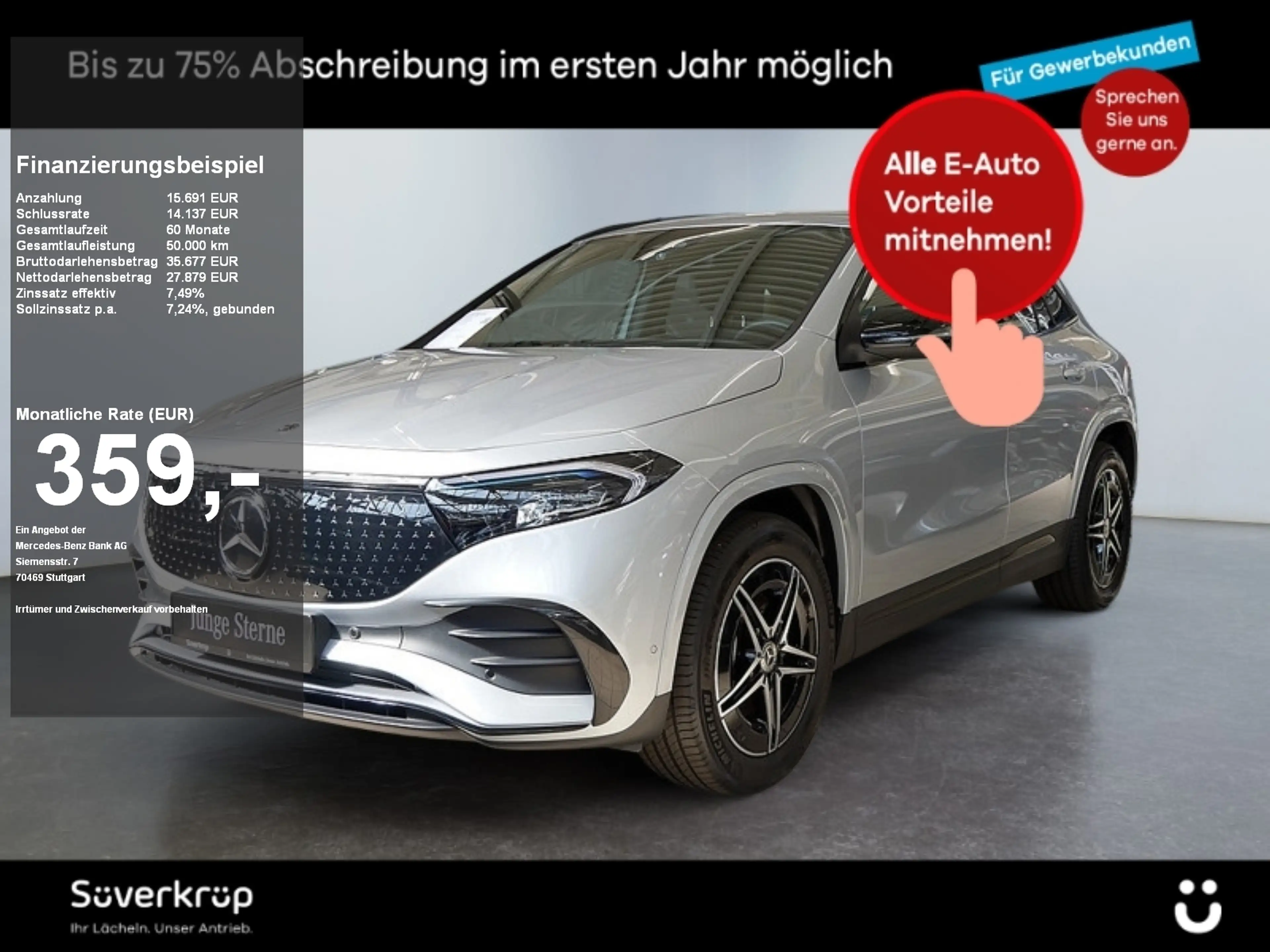 Mercedes-Benz EQA 300 4M , AMG NIGHT AHK DISTR KAMERA SPUR PDC