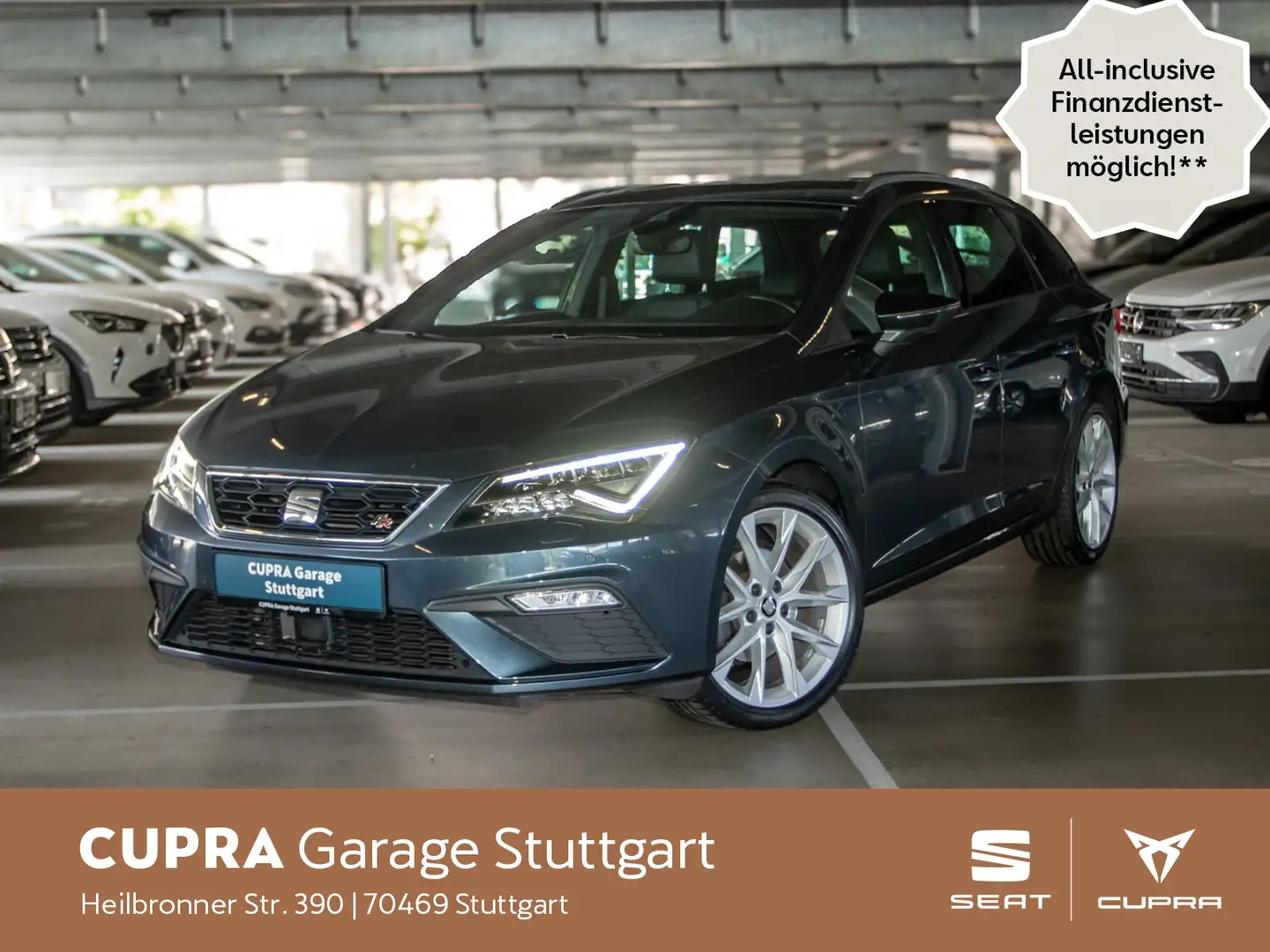 SEAT Leon Sportstourer FR 1.5 TSI 110 kW Gris - 1