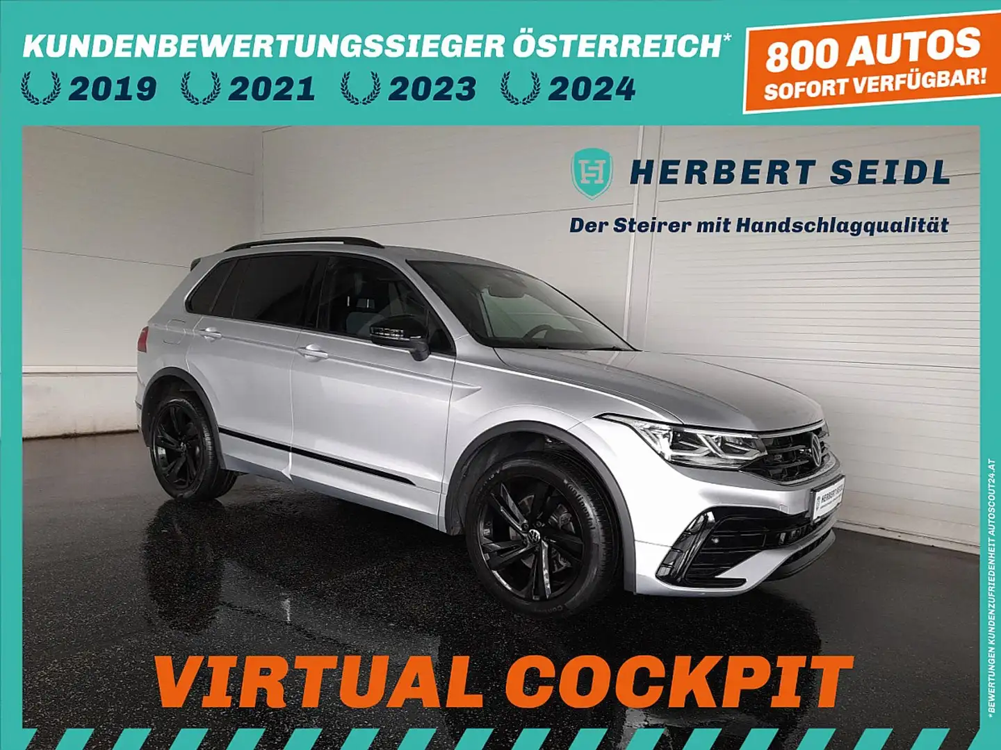 Volkswagen Tiguan R-LINE PHEV DSG *MATRIX-LED / DCC / 19 ZOLL / V... Silber - 1