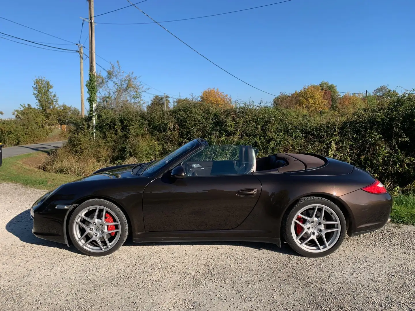 Porsche 997 911 Carrera 4S Cabriolet 3.8i 385 Brun - 1