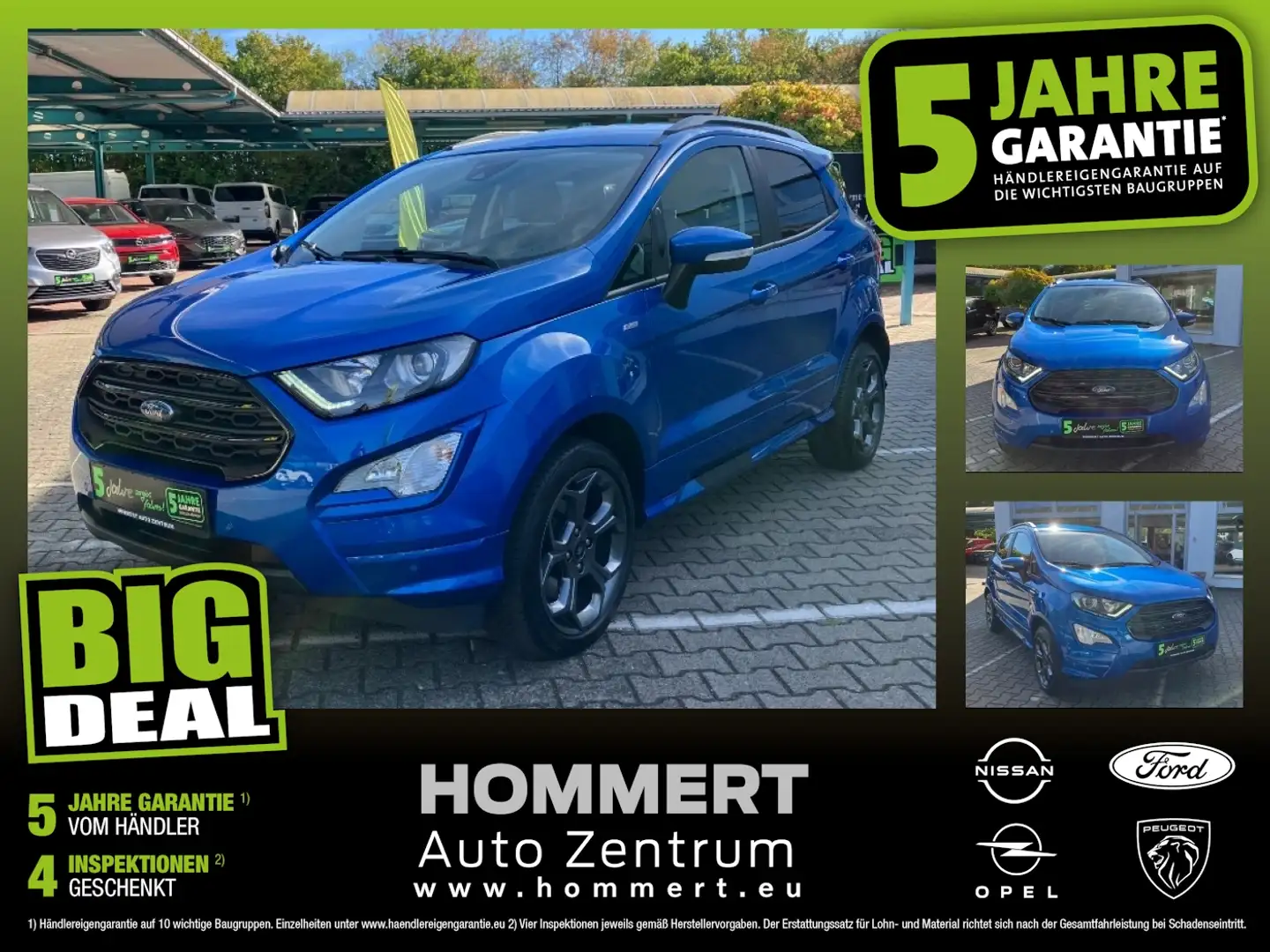 Ford EcoSport 1.0 EcoBoost ST-Line *Kamera*beh.Lenk*LM Blau - 1