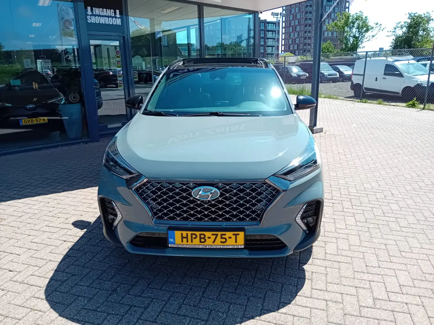 Hyundai TUCSON 1.6 T-GDI 4WD N-Line Automaat, Airco(automatisch) Gris - 2