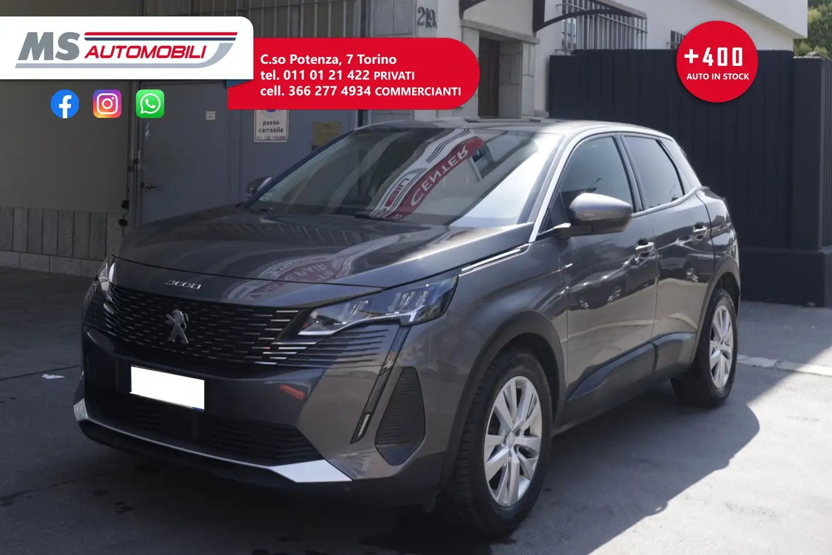 Peugeot 3008 Peugeot 3008 BlueHDi 130 EAT8 S&S GT IVA ESPOSTA Grey - 1