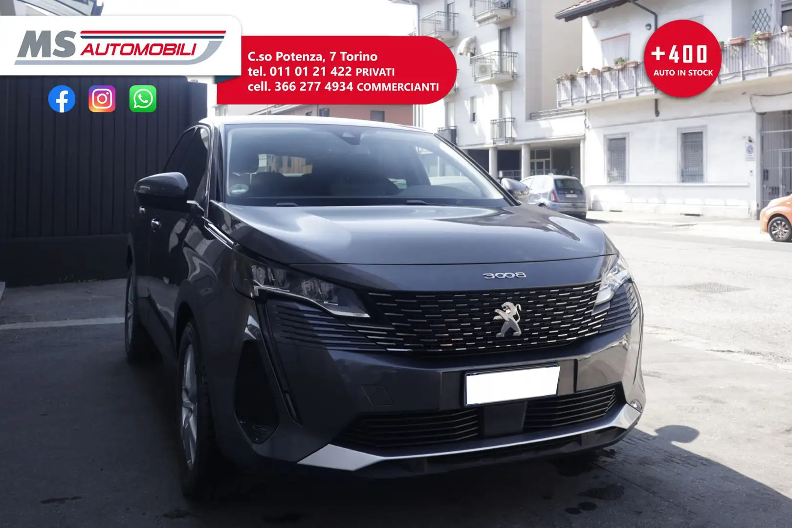Peugeot 3008 Peugeot 3008 BlueHDi 130 EAT8 S&S GT IVA ESPOSTA Grijs - 1