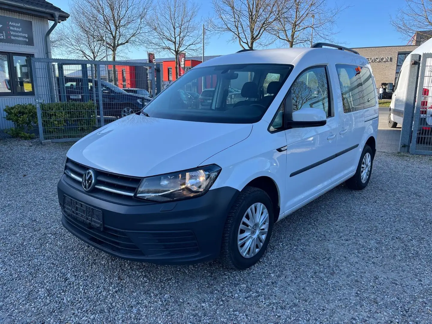 Volkswagen Caddy 2.0 Trendline BMT Klima SHZ AHK Tempomat Weiß - 1