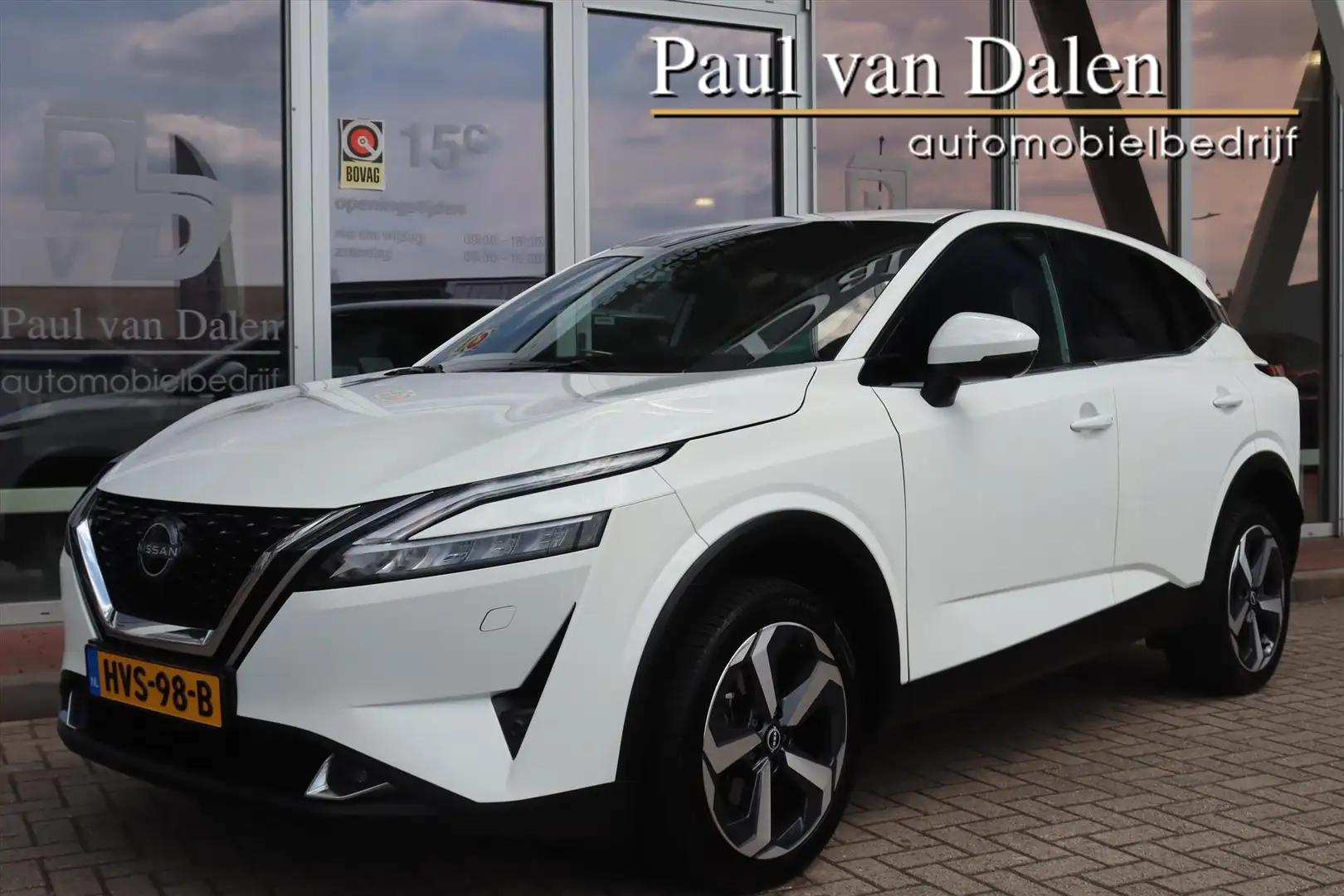 Nissan Qashqai 1.3 MHEV 158PK AUTOMAAT TEKNA Navi | Head Up | 360 Blanc - 1