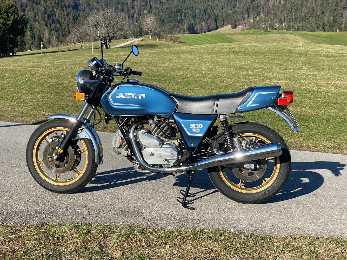 Ducati 900 SD Darmah, Königswelle, Bevel Drive Azul - 1
