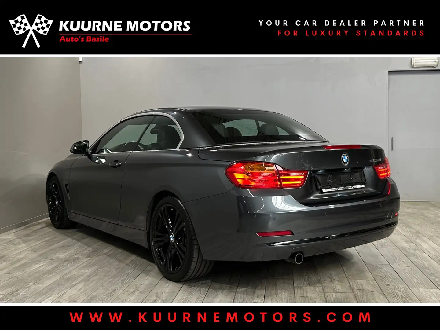 BMW 420 dA Cabrio Sport Alu19"/Cam/GpsPro/Bt *1j garantie* Gris - 2