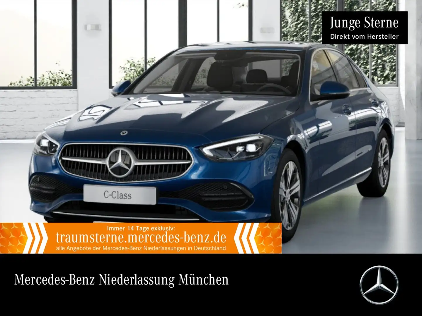 Mercedes-Benz C 200 d AVANTG+AHK+LED+KAMERA+TOTW+KEYLESS+9G Blau - 1