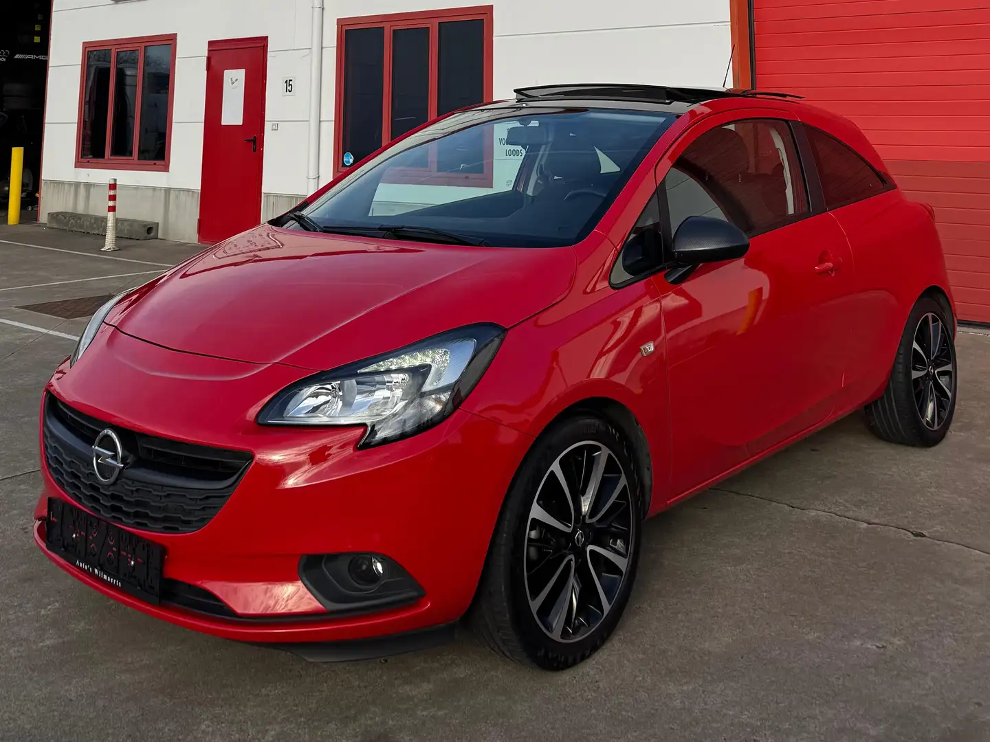 Opel Corsa 2016 1.4i 90000km led/pano/applcrply Rouge - 2