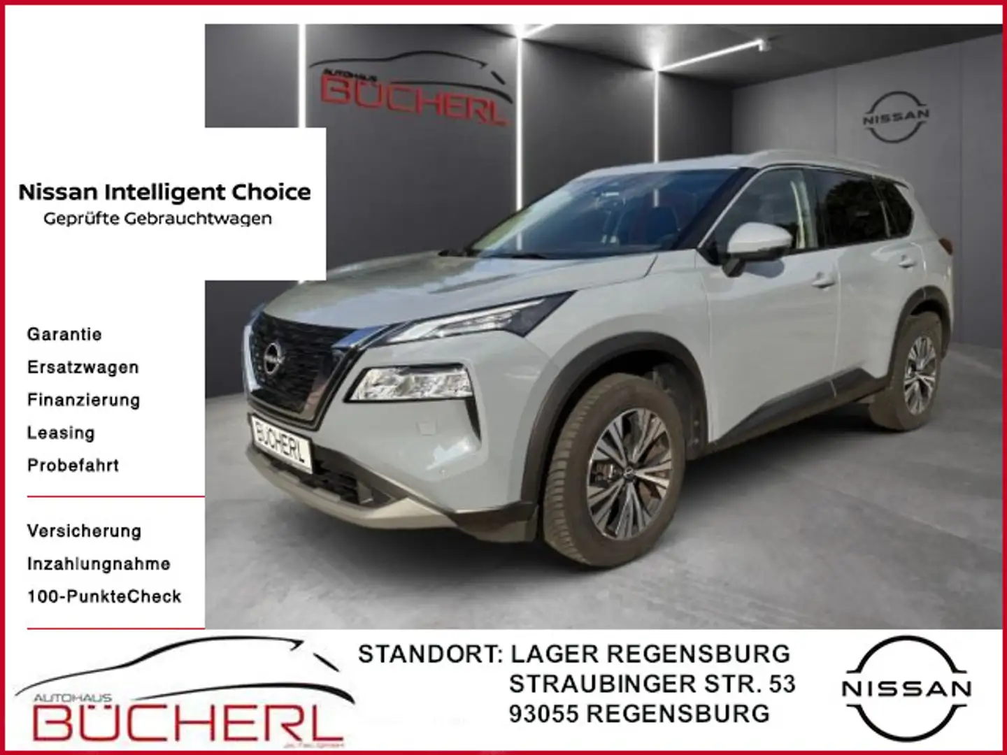 Nissan X-Trail MHEV N-Connecta, 360°-Kam., WINTER Gris - 1
