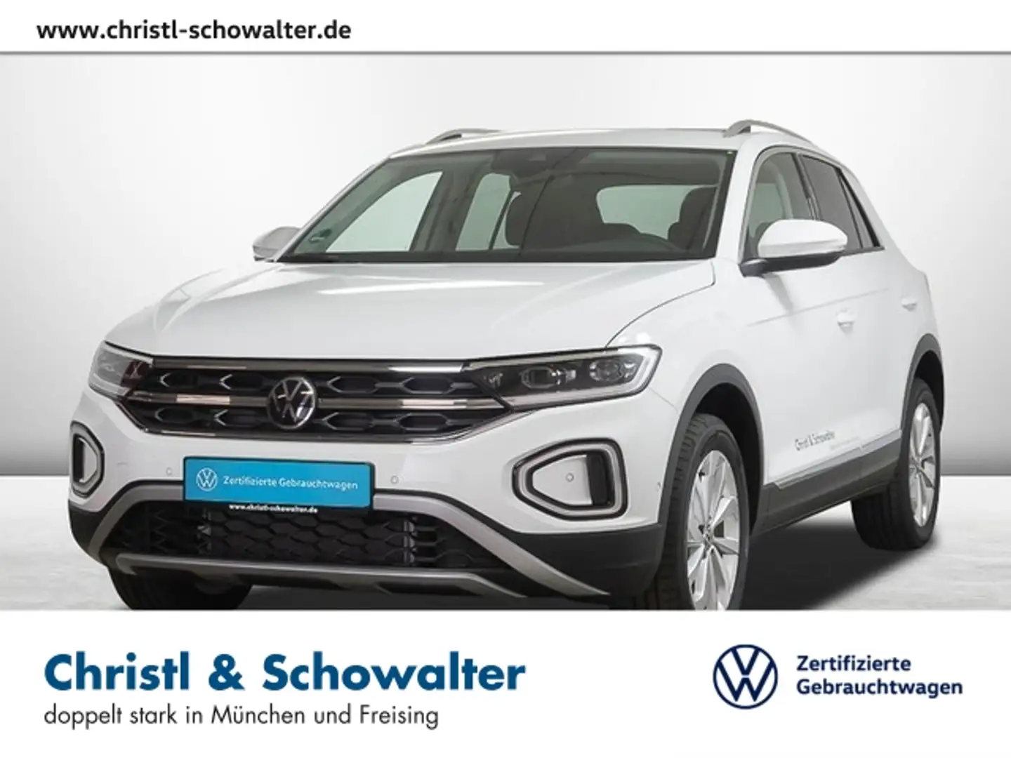 Volkswagen T-Roc 1.5 TSI DSG Style LED NAVI AHK Park Assist Weiß - 1