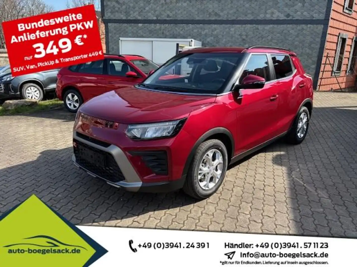 KGM Tivoli 1.5 T-GDI 6AT RED+LED+NAVI+DAB+5JGARANTIE Rot - 1