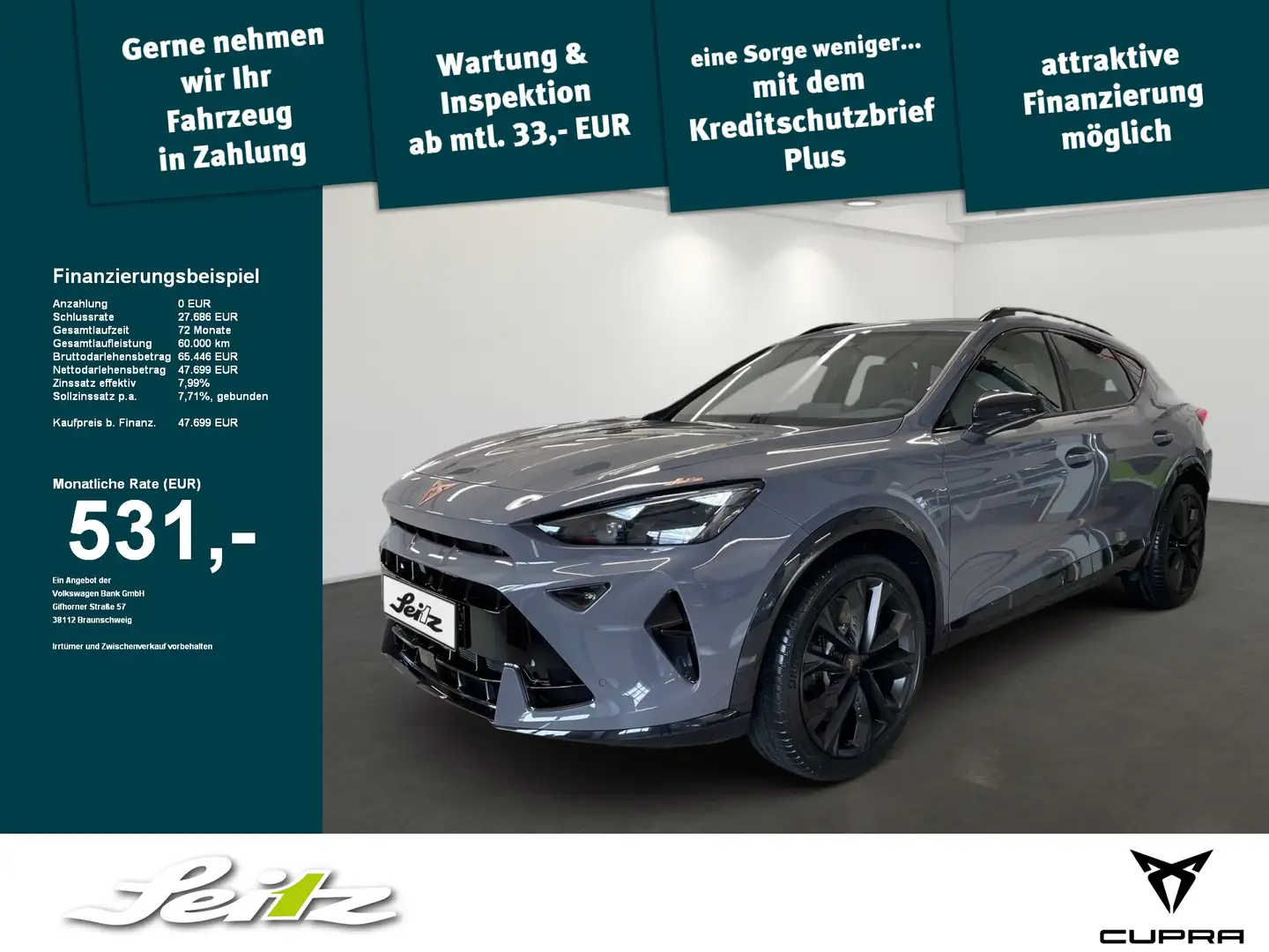 CUPRA Formentor 2.0 TSI 4Drive VZ Black Edition *PANO*KAMERA* Grijs - 1