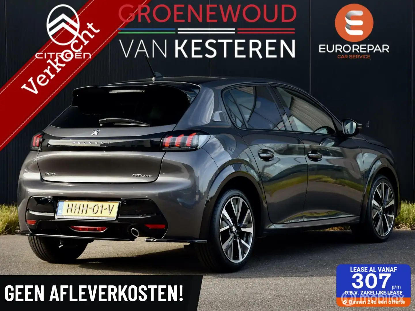 Peugeot 208 GT-Line I Automaat I Panodak I Grijs - 1