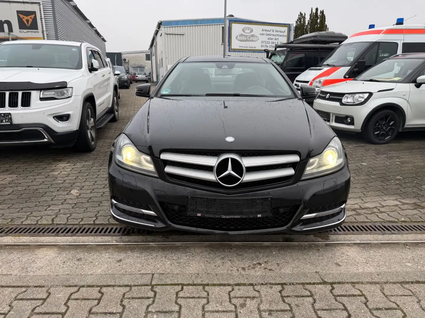 Mercedes-Benz C 220 CE220 SPORT COUPE AUTOMATIK ,PANORAMA Schwarz - 2