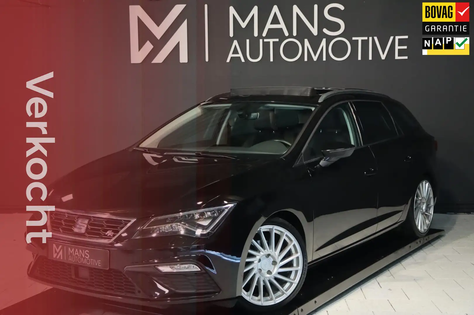 SEAT Leon ST 1.4 TSI FR / PANODAK / CARPLAY / LED / PDC V+A Zwart - 1