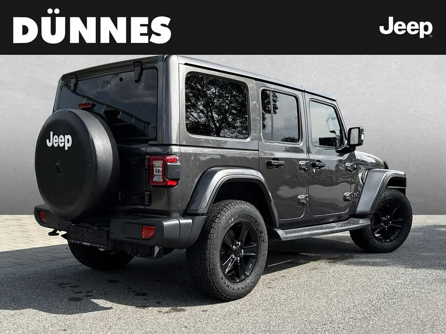 Jeep Wrangler Unlimited 2.2 Sahara *Sky one Toch* Grau - 2