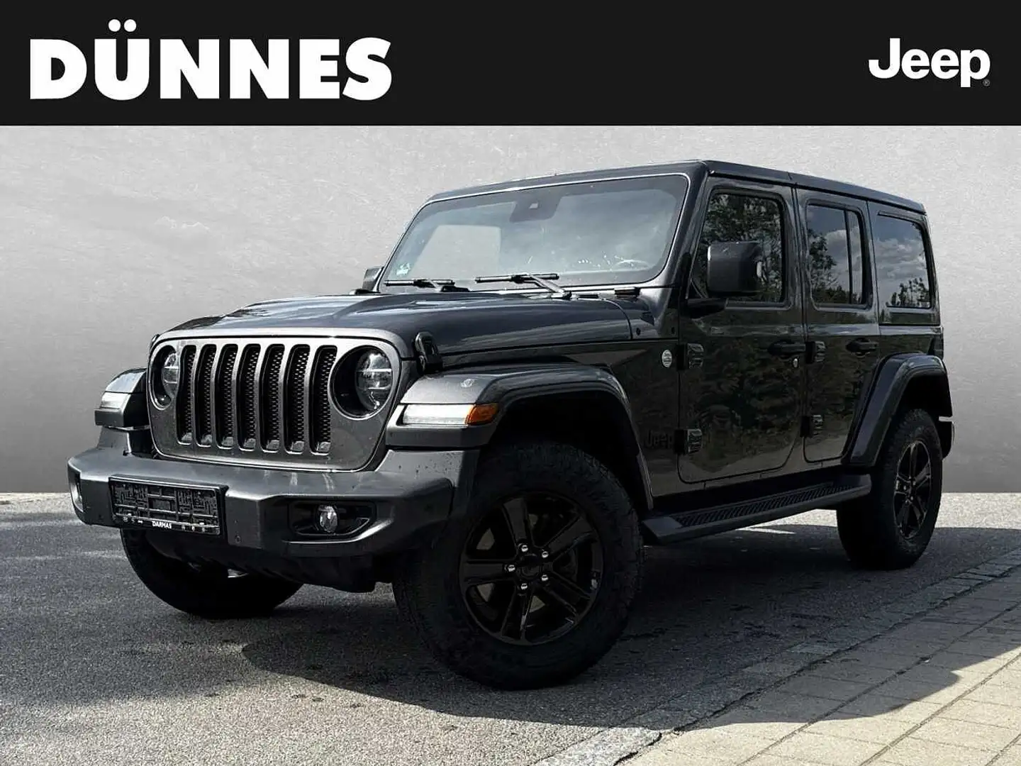 Jeep Wrangler Unlimited 2.2 Sahara *Sky one Toch* Grau - 1