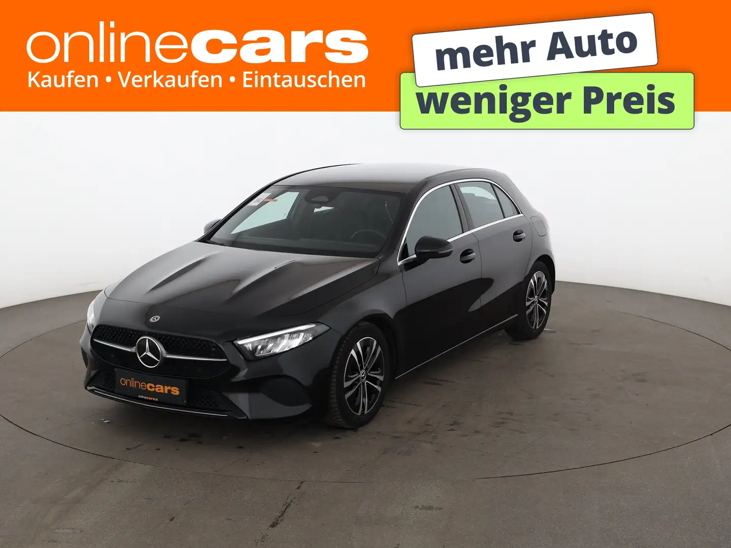 Mercedes-Benz A 180 d Progressive Aut LED LEDER NAVI R-CAM TEMP Schwarz - 1