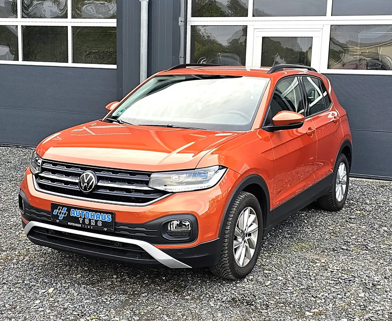 Volkswagen T-Cross Life 5.000 km DSG LED 2-Zonen Klima App-Connect Orange - 1
