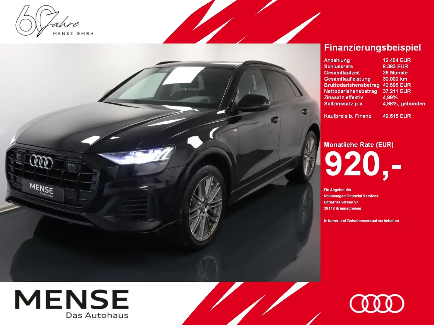 Audi Q8 50 TDI quattro tiptronic |Matrix|Luft|Pano|LM Schwarz - 1