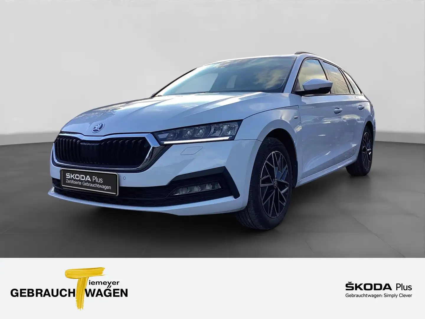 Skoda Octavia Combi 2.0 TDI DSG Clever LED AHK LM17 Bianco - 1