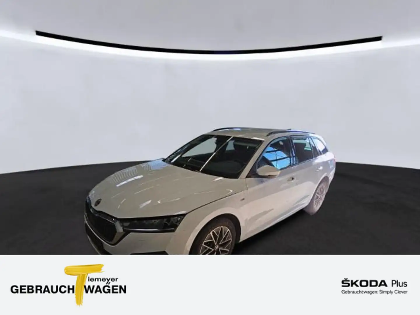 Skoda Octavia Combi 2.0 TDI DSG Clever LED AHK LM17 Weiß - 1