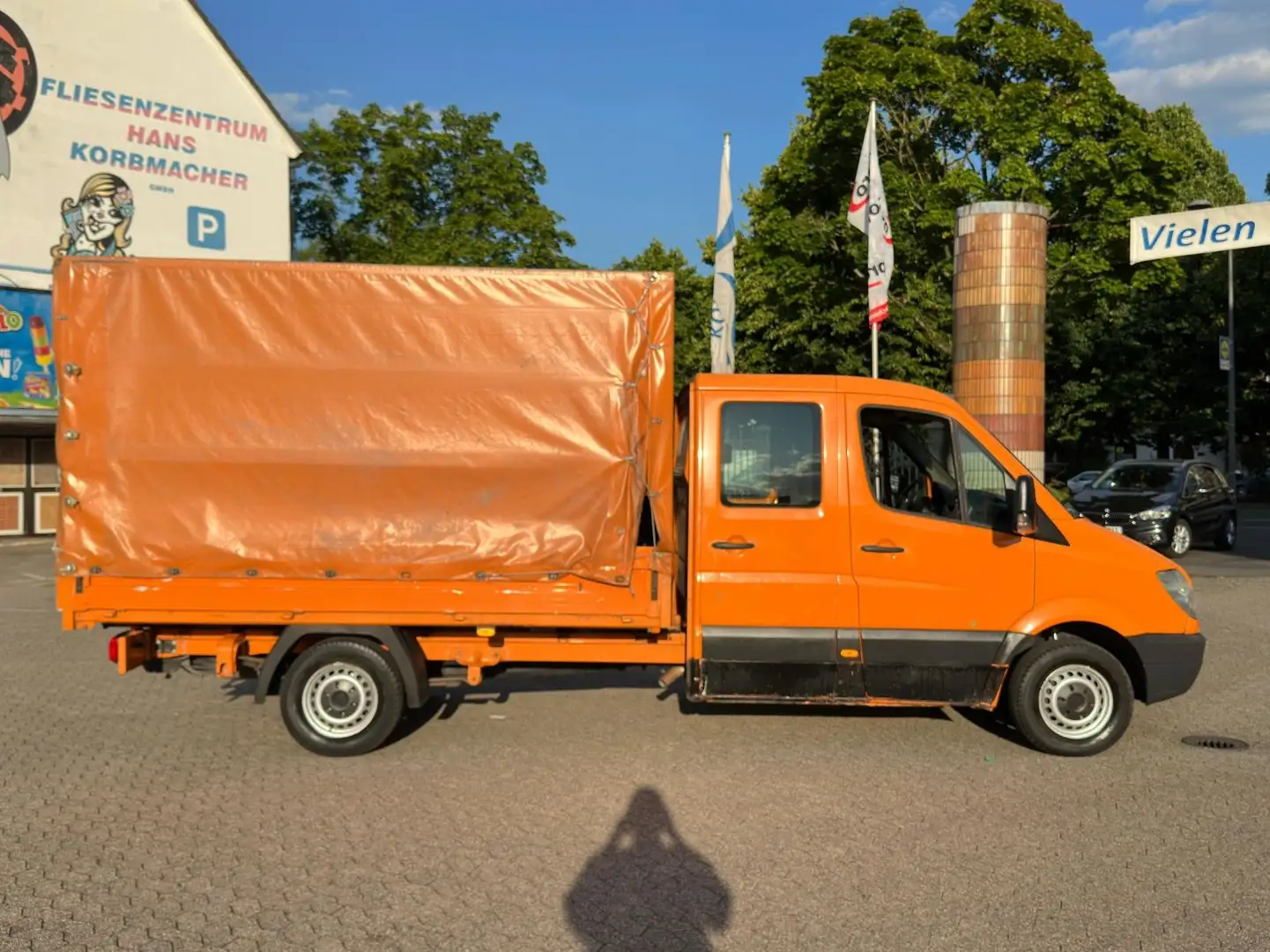 Mercedes-Benz Sprinter 313/316 CDI /DOKA PRITSCHE-PLANE/AHK Orange - 2