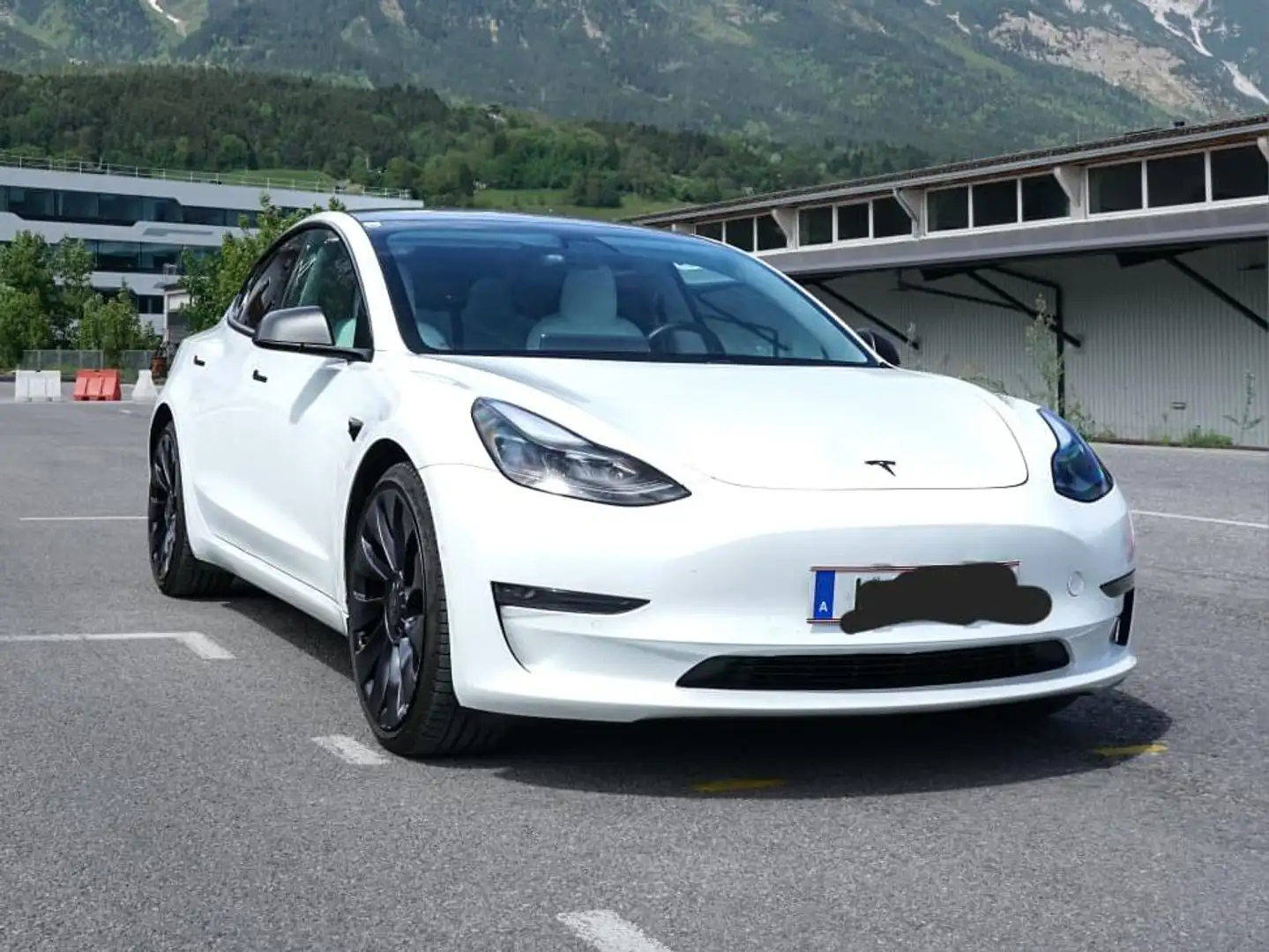 Tesla Model 3 Performance Weiß - 1