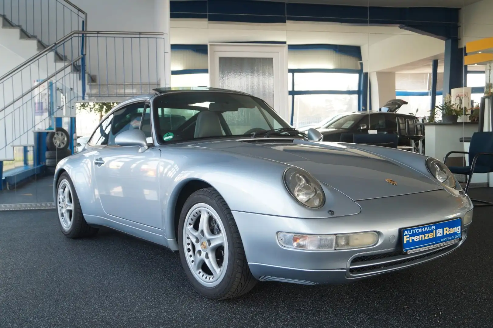 Porsche 993 911 / 993 Targa * 6 Gang *Klima* Gutachten 2- * srebrna - 1