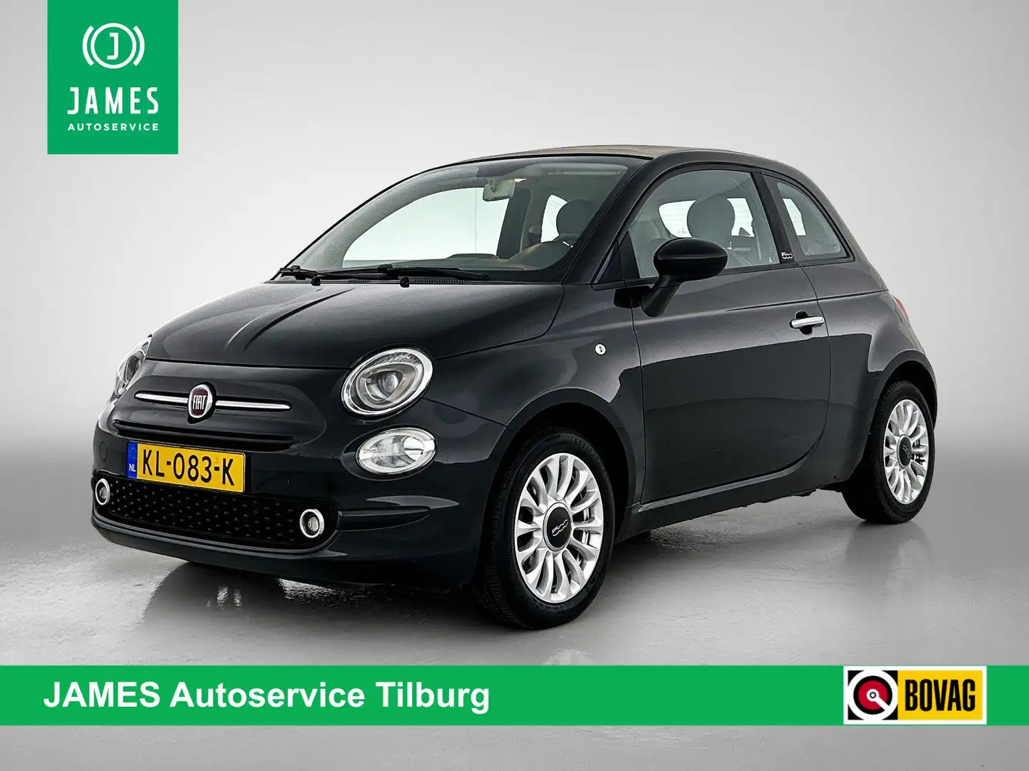 Fiat 500C 1.2 CAMERA NAV-APP ALARM Noir - 1