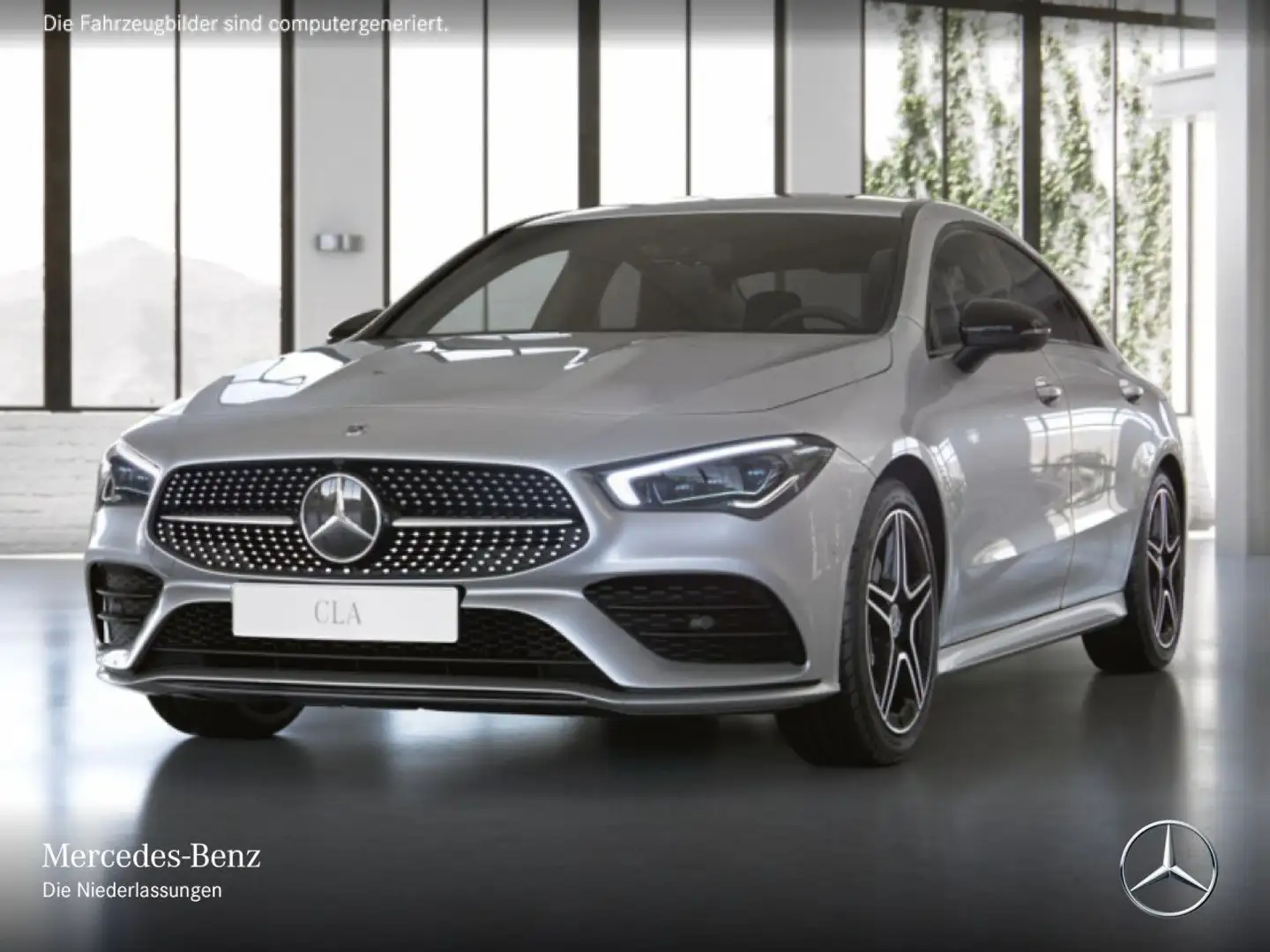 Mercedes-Benz CLA 250 4M AMG+NIGHT+360°+AHK+MULTIBEAM+STHZG+HUD Argent - 2