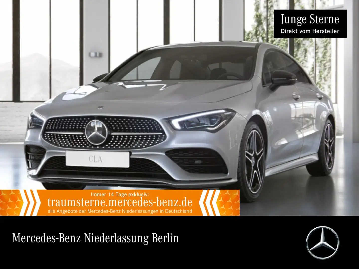 Mercedes-Benz CLA 250 4M AMG+NIGHT+360°+AHK+MULTIBEAM+STHZG+HUD Argent - 1