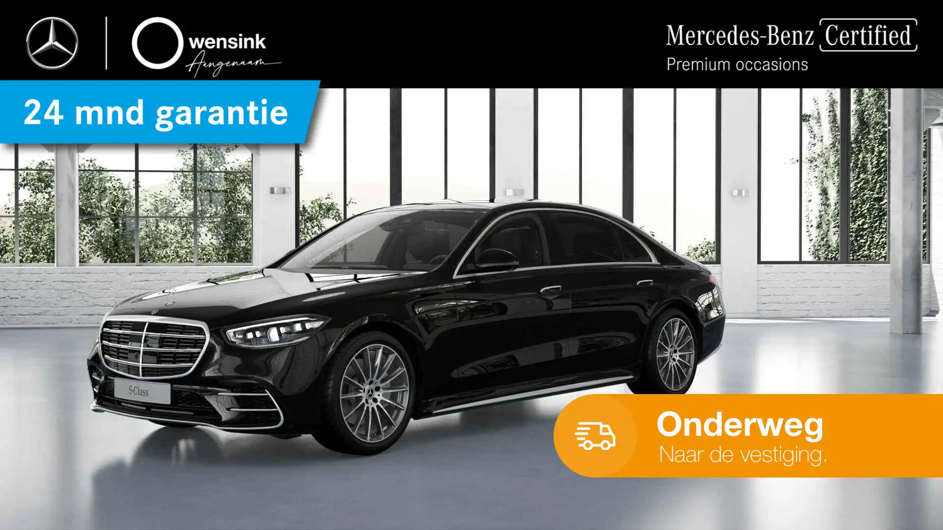 Mercedes-Benz S 580 e 4MATIC Lang AMG Line | Chauffeur pakket | AMG pa Noir - 1