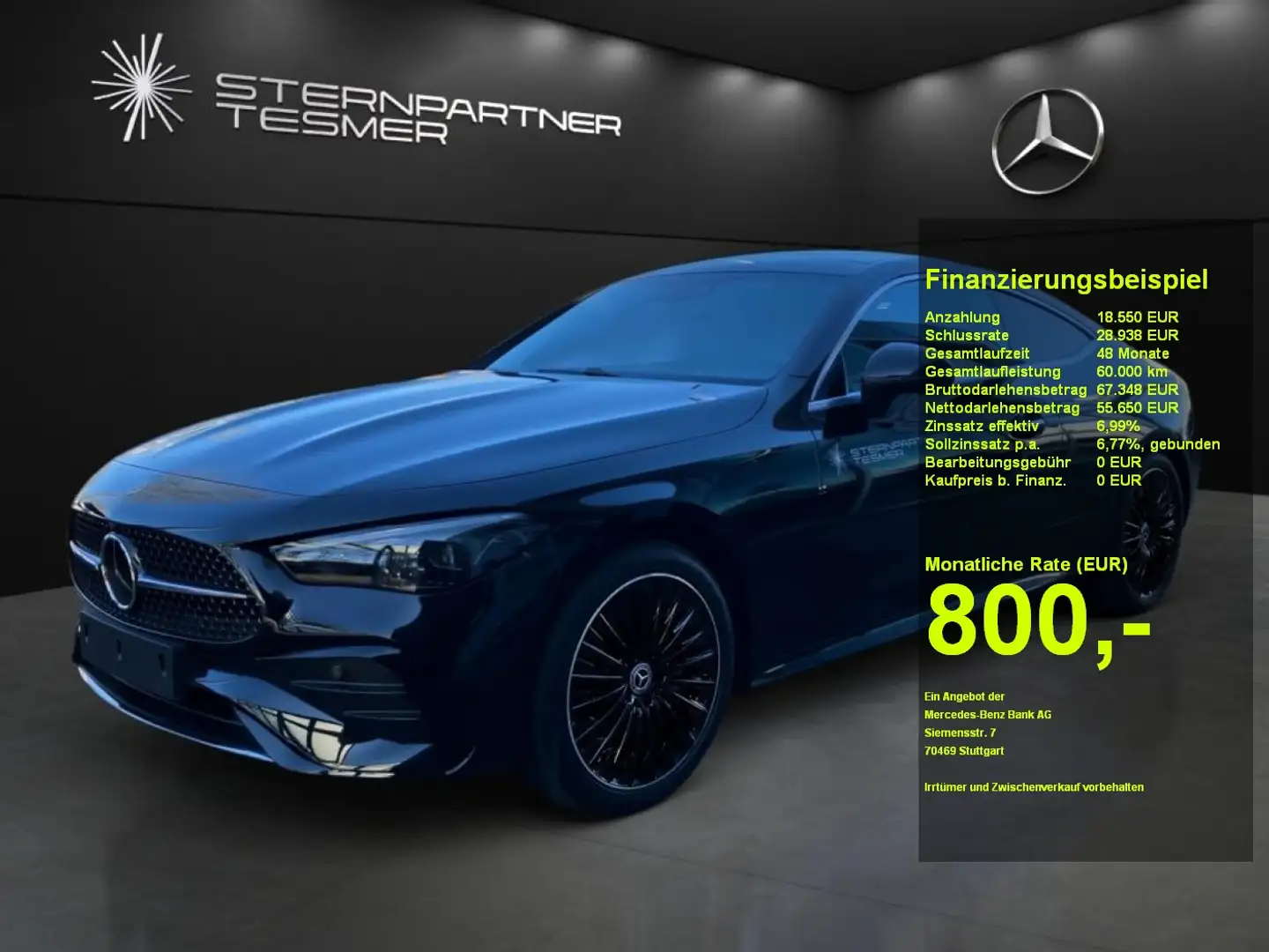Mercedes-Benz CLE 300 e mit EQ Hybrid Technologie +AMG+MBUX Negru - 1