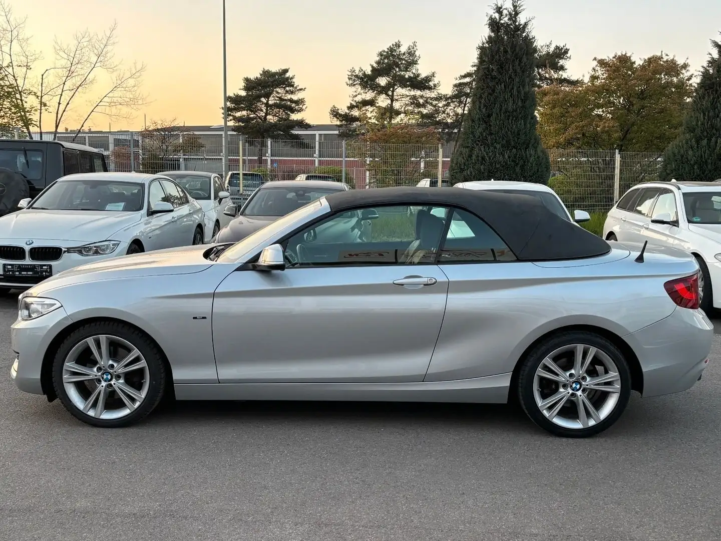 BMW 220 220d Cabrio Msport auto Argent - 1