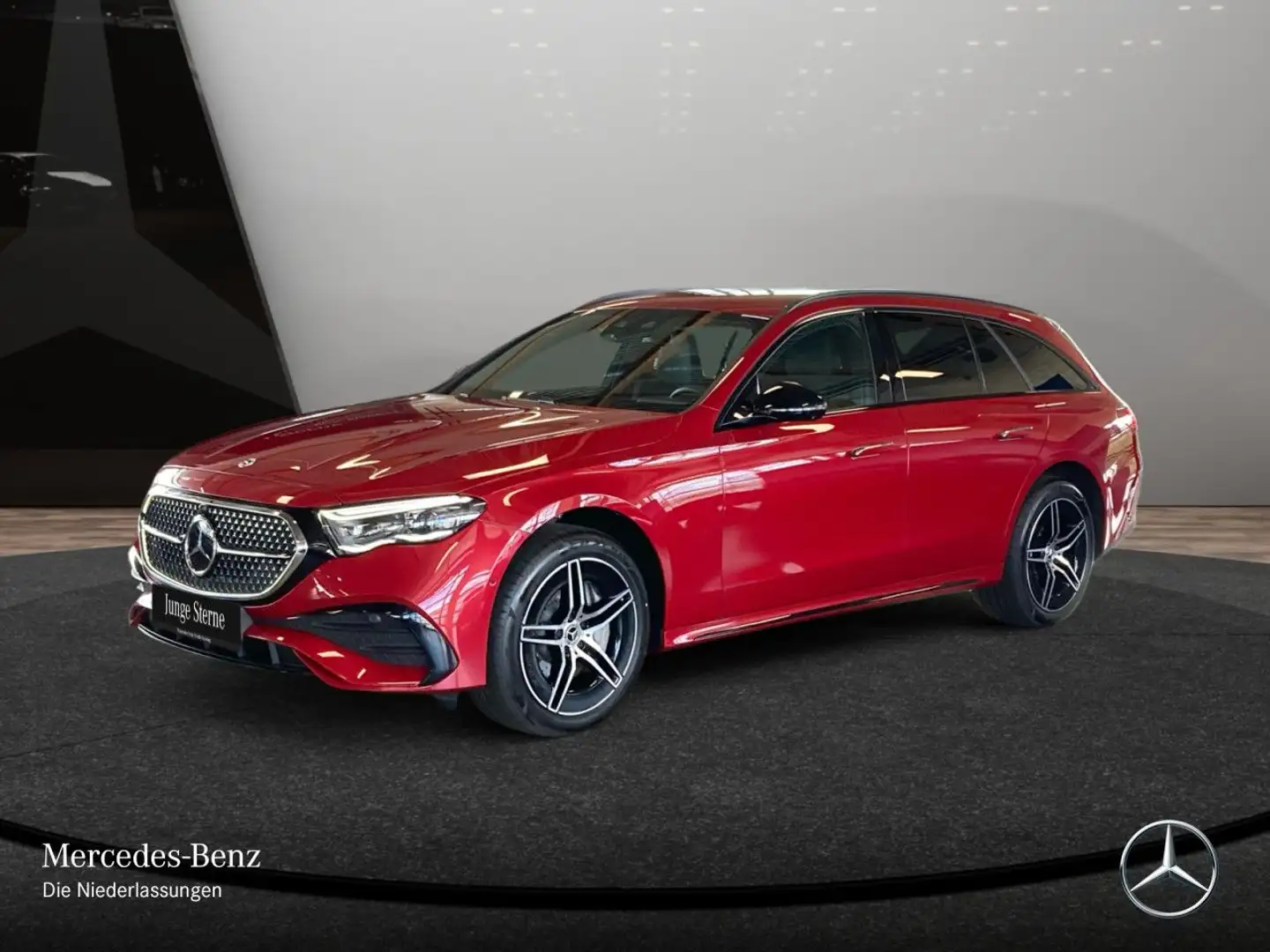 Mercedes-Benz E 450 T 4M AMG Fahrass 360° Distr. AHK Night PTS Rot - 2