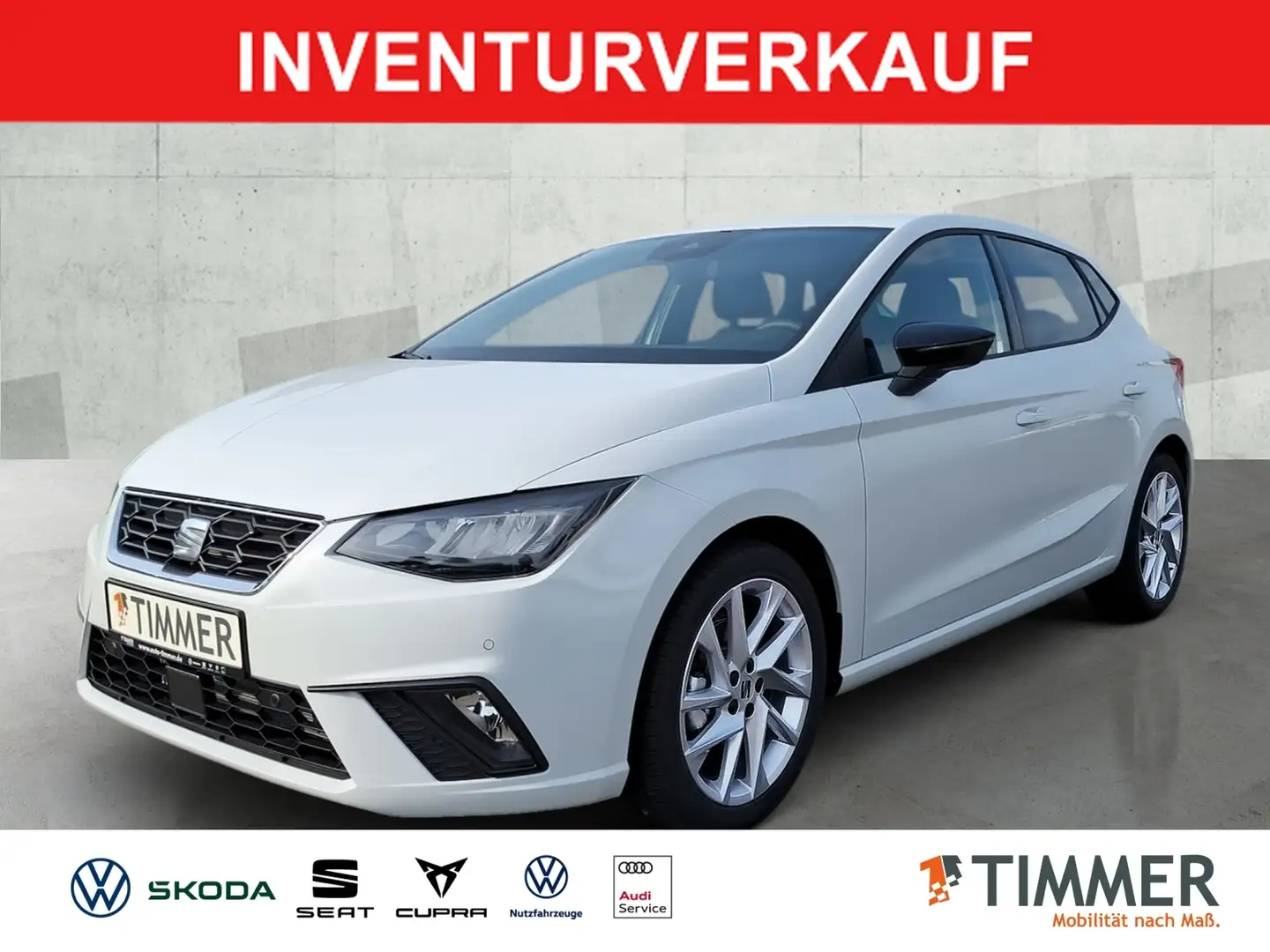 SEAT Ibiza FR 1.0TSI 85kW (116PS) *DSG*ACC*SHZ*PDC*RFK*CARPL Bianco - 1